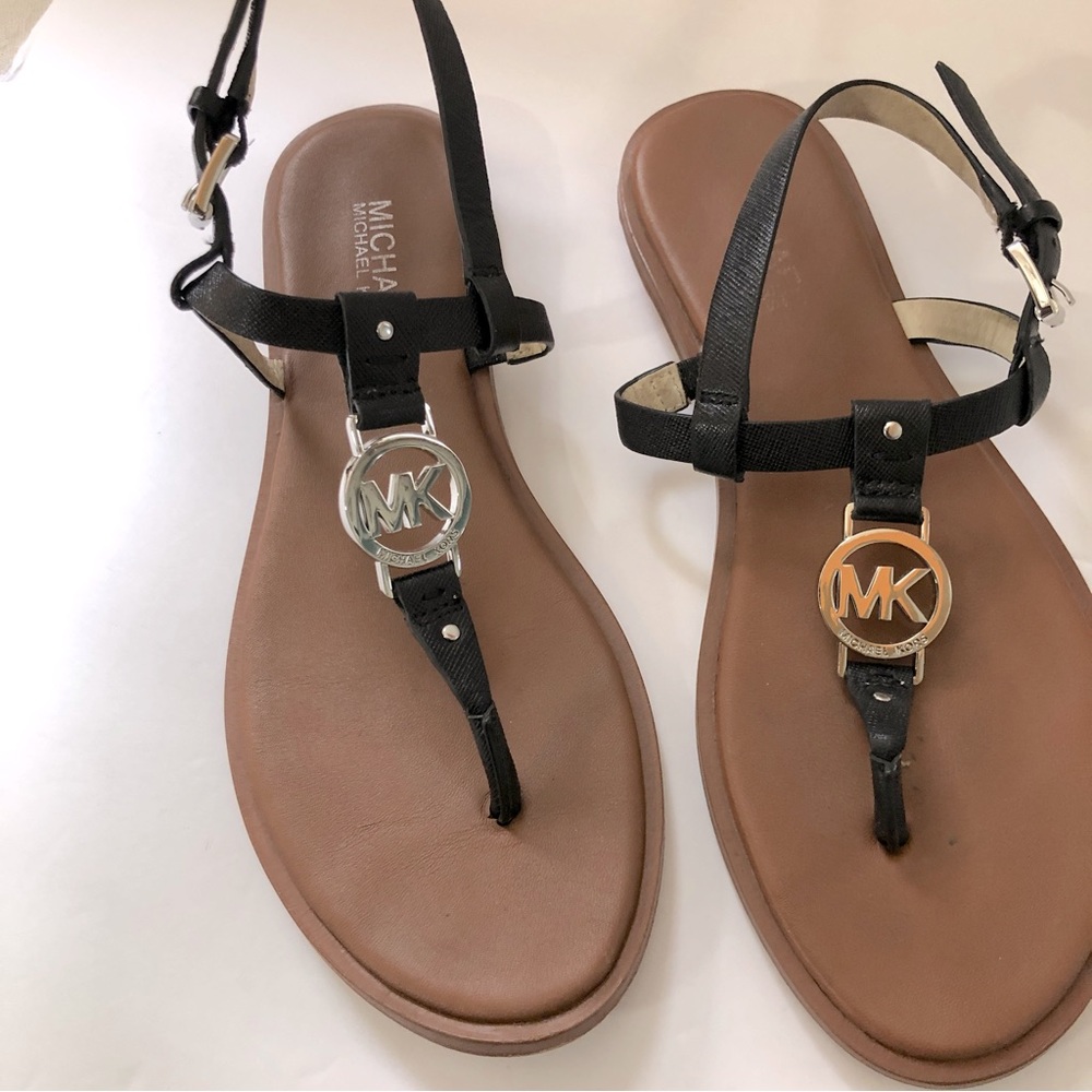 Michael Michael Kors Black Thong Women’s Sandals